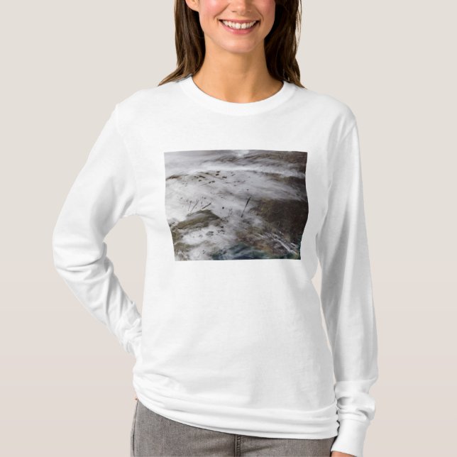 Aircraft dissipation trails T-Shirt (Front)