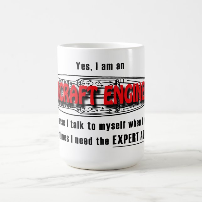 Aircraft Engineer Expert Advice: Classic Mug 444ml (Center)