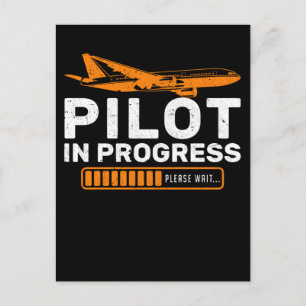 Aircraft Fun Airplane Funny Pilot Loading Postcard