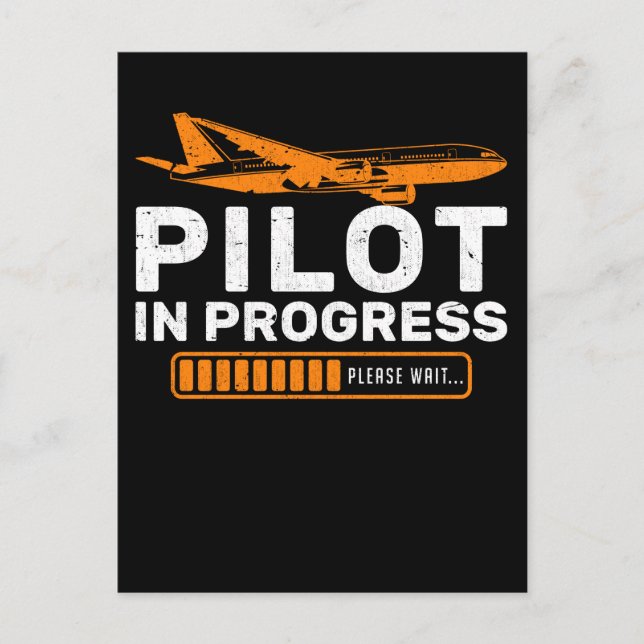 Aircraft Fun Airplane Funny Pilot Loading Postcard (Front)