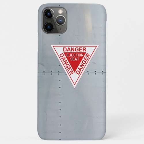 Aircraft fuselage Danger Ejection seat iPhone 11 Pro Max Case