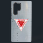 Aircraft fuselage (Danger Ejection seat) Samsung Galaxy S22 Ultra Case<br><div class="desc">Taken from a jet fighter aircraft fuselage. It looks like a real warbird. A real good gift for a pilot or aviation lover! This design has been vectorized. High quality picture.</div>