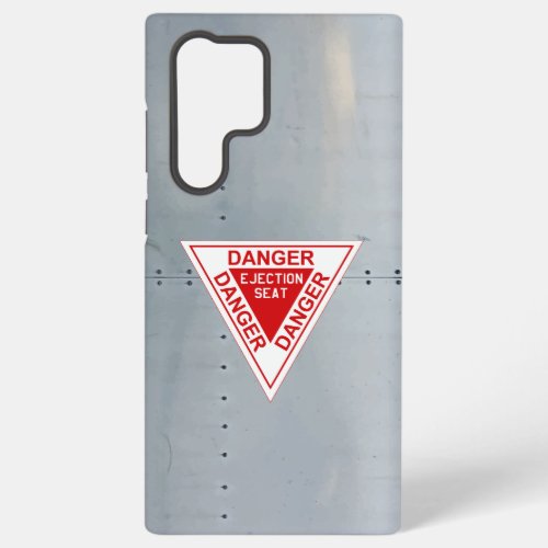 Aircraft fuselage Danger Ejection seat Samsung Galaxy S22 Ultra Case