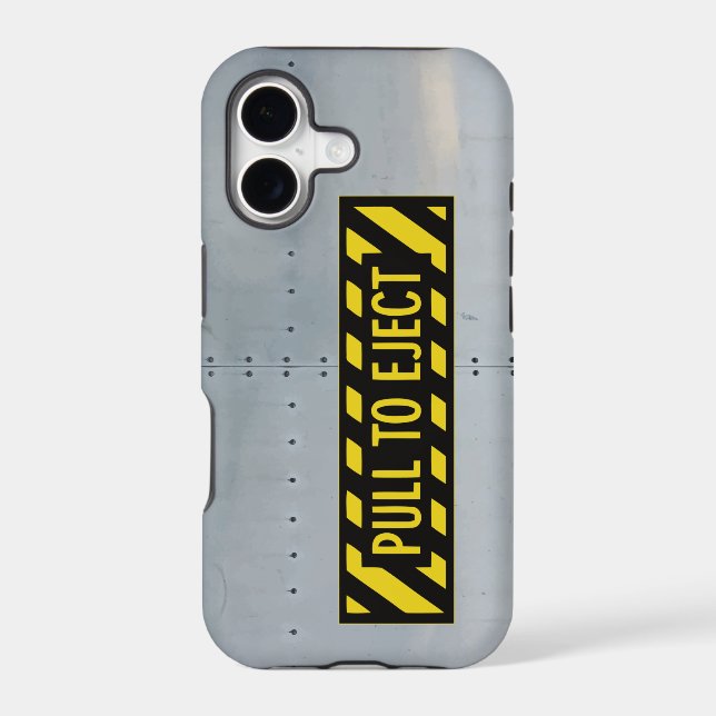 Aircraft fuselage (Ejection - Pull to eject) Iphone Case (Back)