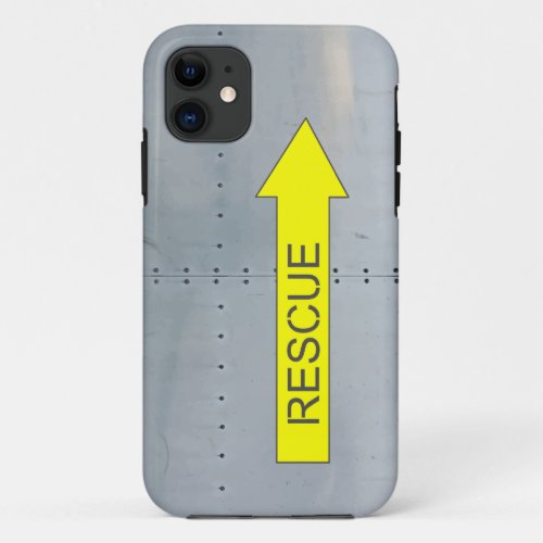 Aircraft fuselage Rescue handle iPhone 11 Case