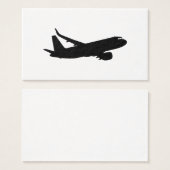 Aircraft Jet Liner Black Silhouette to customize (Front & Back)