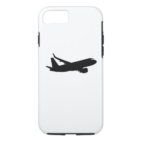 Aircraft Jet Liner Black Silhouette to customize iPhone 87 Case