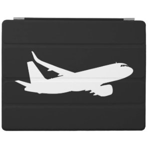 Aircraft Jet Liner White Silhouette Flying Decor iPad Smart Cover