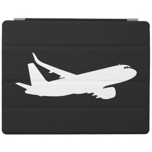 Aircraft Jet Liner White Silhouette Flying Decor iPad Smart Cover