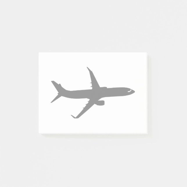 Aircraft Jetliner Black Flight Customize Color Post-it Notes (Front)
