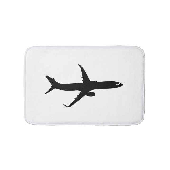 Aircraft Jetliner Shadow Flight Customize Color Bathroom Mat (Front)