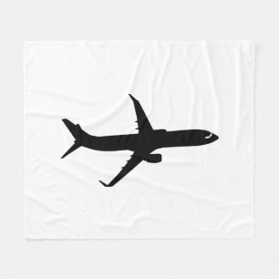 Aircraft Jetliner Shadow Flight Customize Color Fleece Blanket