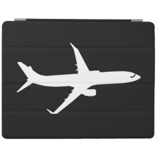 Aircraft JetLiner White Silhouette Flying iPad Smart Cover