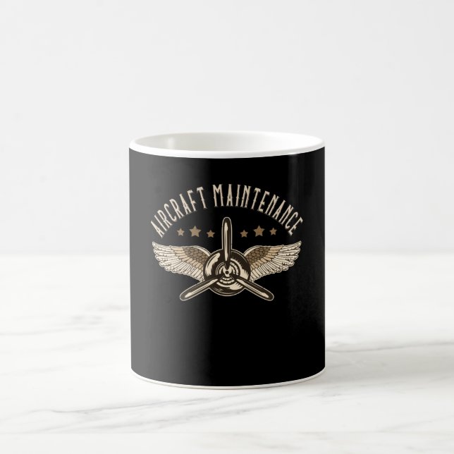 Aircraft  Maintenance Airplane Aircraft Mechanic Coffee Mug (Center)