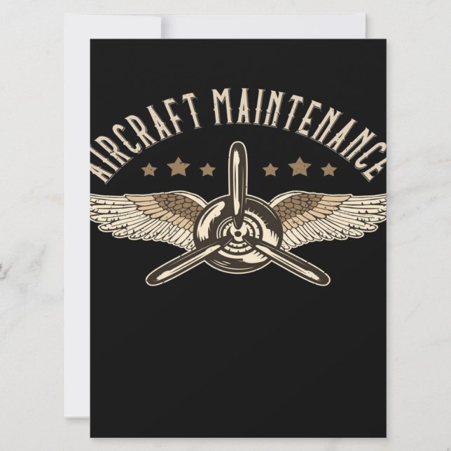 Aircraft Maintenance | Cool Design (Front)