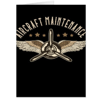 Aircraft Maintenance | Cool Design Card