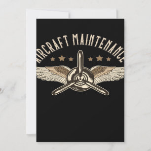Aircraft Maintenance Cool Mechanic Design Announcement