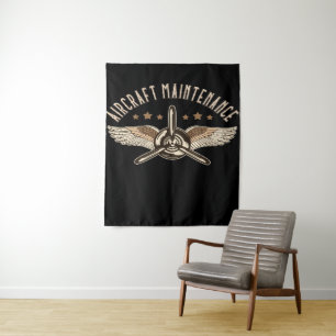 Aircraft  Maintenance   Mechanic Blanket Tapestry
