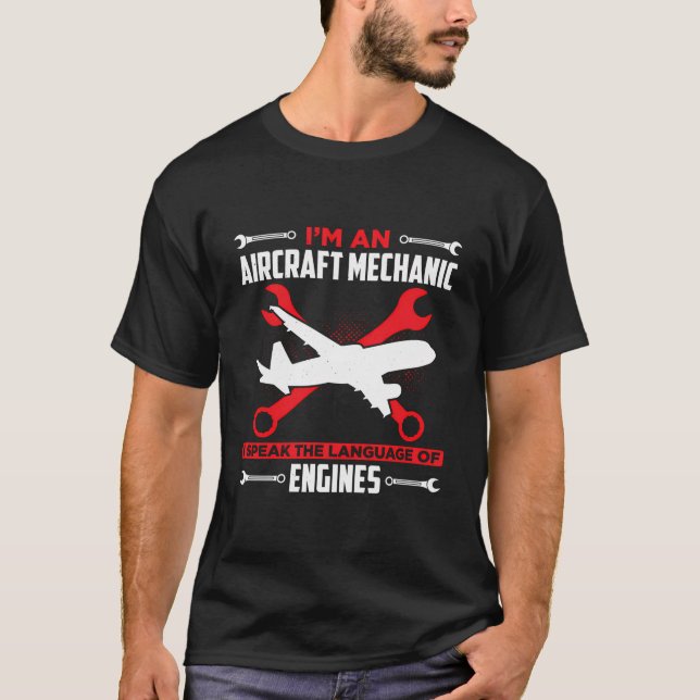 Aircraft Mechanic Aircraft Repair Aviation Technic T-Shirt (Front)