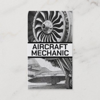 Aircraft Mechanic Business Card by businessCardsRUs at Zazzle