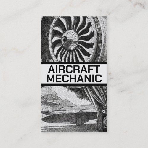 Aircraft Mechanic Business Card