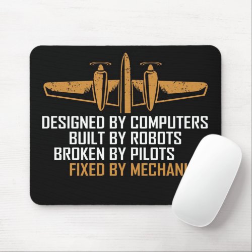 Aircraft Mechanic Design  Mechanic Blanket Mouse Pad