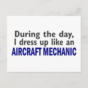 Aircraft Mechanic During The Day Postcard