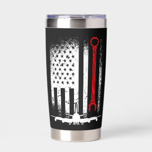 Aircraft Mechanic Flag Plane Aviation Pilot Planes Insulated Tumbler