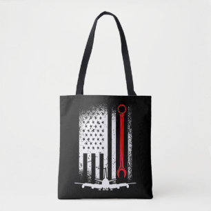 Aircraft Mechanic Flag Plane Aviation Pilot Planes Tote Bag
