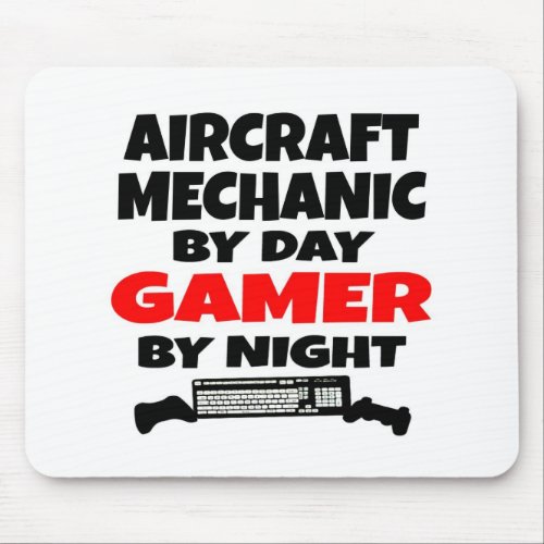 Aircraft Mechanic Gamer Mouse Pad