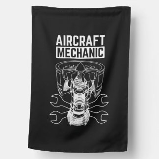 Aircraft Mechanic House Flag