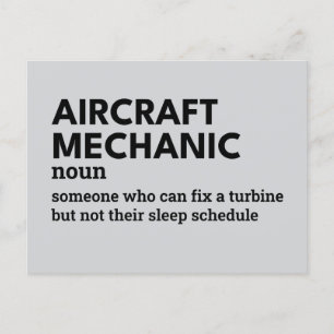 Aircraft Mechanic – Humorous Definition Card