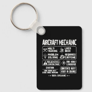 Aircraft mechanic - Mechanic multi tasking t - s Keychain
