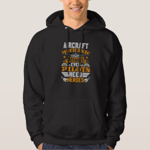 Aircraft Mechanic Outfit Airplane Aviation Mechan Hoodie