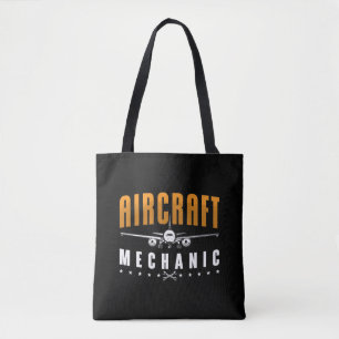Aircraft Mechanic Plane Aviation Fix Airplanes Tote Bag