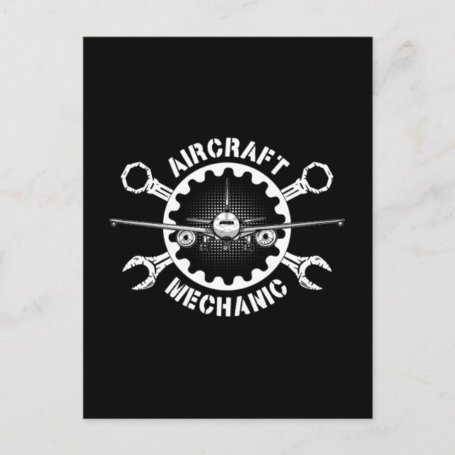 Aircraft Mechanic Plane Aviation Love Airplanes Holiday Postcard (Front)