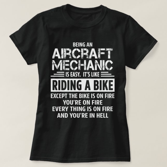Aircraft Mechanic T-Shirt (Design Front)