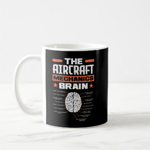 Aircraft Mechanics Brain Aviation Funny Aircraft M Coffee Mug