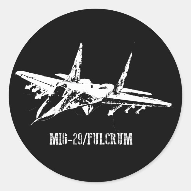 Aircraft MiG-29 Fulcrum sticker (Front)