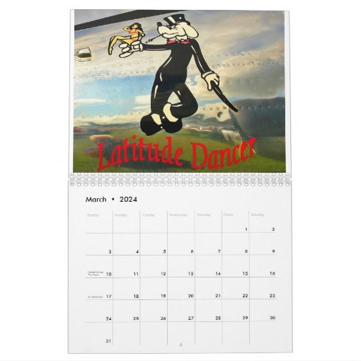 Aircraft Nose Art Calendar Zazzle