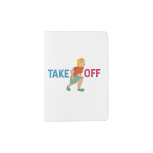 Aircraft Nose Art Take Off Lady Pin-Up Girl Gift Passport Holder