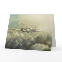Aircraft - P51D Mustang Greetings Card