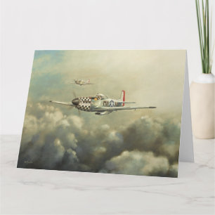 Aircraft - P51D Mustang Greetings Card