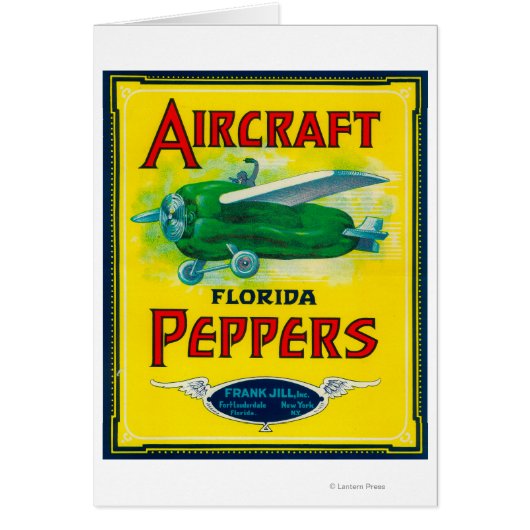 Aircraft Pepper Label Cards (Front)