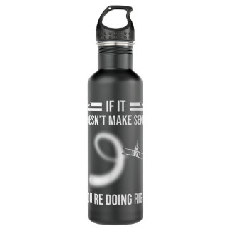 Aircraft Pilot Airplane Lover Aviation Stainless Steel Water Bottle