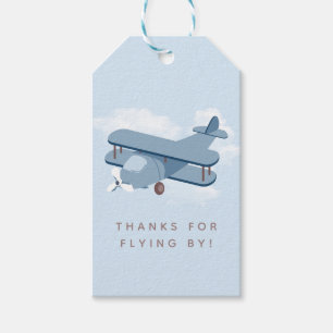 Aircraft Pilot Boy's Birthday Favor Gift Tags