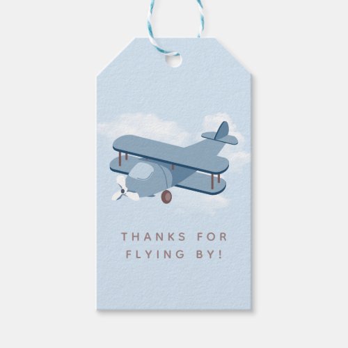 Aircraft Pilot Boys Birthday Favor Gift Tags