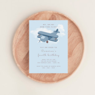 Aircraft Pilot Boy's Birthday Invitation