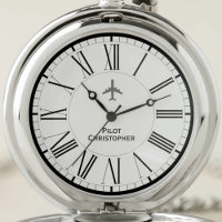 Aircraft Pilot Pocket Watch