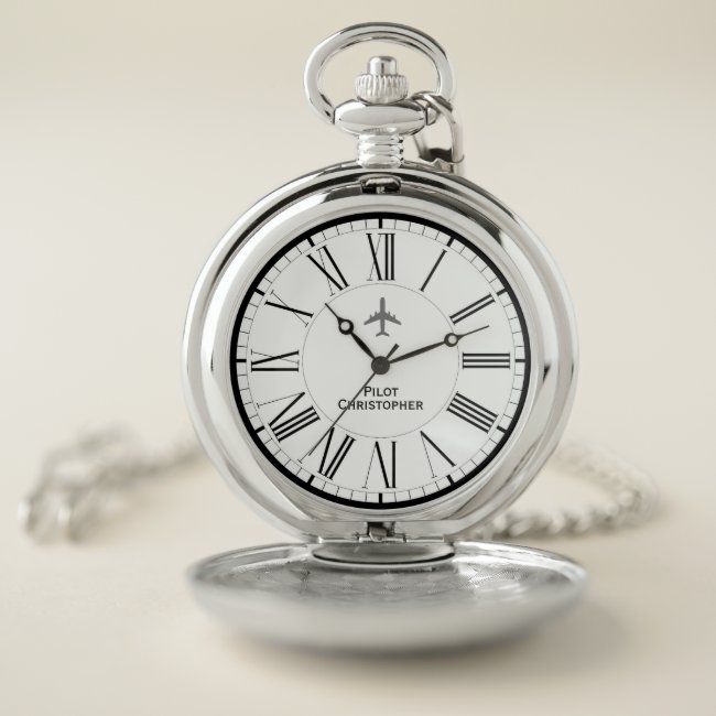 Aircraft Pilot Pocket Watch